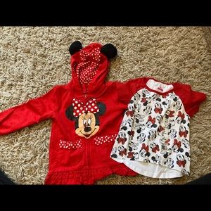NWT 2T Minnie Mouse 2 piece set